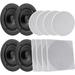 Pyle Pro PDICBT286 8.0" Bluetooth Ceiling / Wall Speaker Kit (4-Pack) PDICBT286