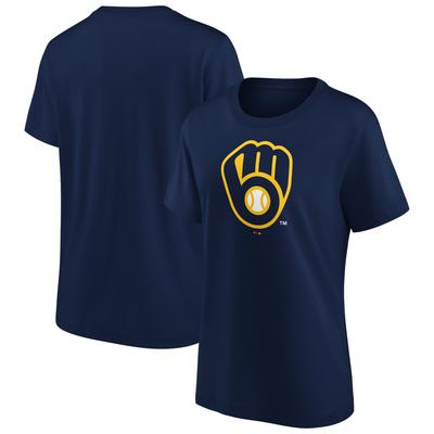 Milwaukee Brewers Primary Logo Grafik-T-Shirt – Damen Image