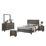 Union Rustic Ferland Standard 5 Piece Bedroom Set Upholstered, Wood in Gray | Full | Wayfair 00E408AF09B2488B861881EAB8D81640