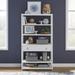 Beachcrest Home™ Ballentine 39" Etagere Bookcase Wood in White | 70 H x 39 W x 18 D in | Wayfair 43E88DDEC0744856BB11618435415618