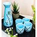 Red Barrel Studio® Ebros Traditional Ceremony Sky Blue Porcelain Earthenware Coffee Mug Porcelain/Ceramic in Blue/Brown | 6 H x 2.75 W in | Wayfair
