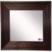 Red Barrel Studio® SantaClara Square Brown Traditional Distressed Wall Mirror | 32.75 H x 32.75 W x 0.75 D in | Wayfair