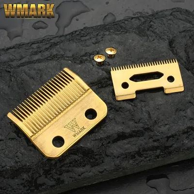 WMARK-Lame de tondeuse à cheveux professionnelle sans fil acier haute qualité en carton