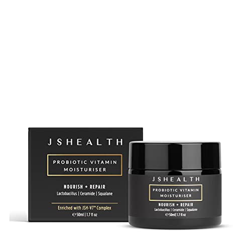 JSHealth Face Moisturizer For Women and Men - Ceramide Moisturizer Face Cream - Hydrating Face Lotion for Dry Skin with Probiotics