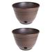 Liberty Garden Banded High Density Resin Hose Holder Pot with Drainage (2 Pack) - 4.2