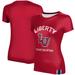 Women's Red Liberty Flames Figure Skating T-Shirt