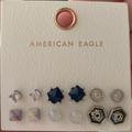 American Eagle Outfitters Jewelry | American Eagle 6pc Earrings | Color: Blue/Silver | Size: Os