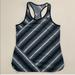 Adidas Tops | Adidas Climalite Racerback Tank Top Black Gray Striped Womens Size Medium | Color: Black/Gray | Size: M