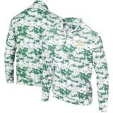 Men's Green Oakland Athletics Digital Camo Performance Quarter-Zip Pullover Jacket