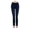 Gap Jeans - Mid/Reg Rise Skinny Leg Denim: Blue Bottoms - Women's Size 26 - Dark Wash