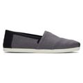 TOMS Men's Grey Pavement Alpargata Synthetic Trim Shoes, Size 14