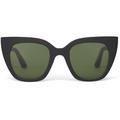 TOMS Women's Sunglasses Black Traveler Collection Sydney Matte Tortoise Frame Bottle Green Polarized Lens