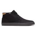 TOMS Men's Black Canvas Carlo Mid Top Sneaker Shoes, Size 13