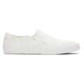 TOMS Men's White Canvas Baja Slip-On Topanga Collection Shoes, Size 8.5