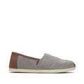 TOMS Men's Grey Frost Chambray Classic Cloudbound Alpargata Shoes, Size 13