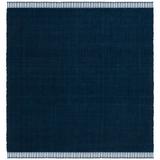 Blue/Navy 84 x 0.39 in Area Rug - Lauren Ralph Lauren Amalie Hand Woven, Wool, Navy Area Rug Wool | 84 W x 0.39 D in | Wayfair LRL6350F-7SQ