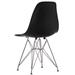 George Oliver Side Chair in White Plastic/Acrylic in Black | 32 H x 18.25 W x 20 D in | Wayfair 4B56652FDFEE4880BE85781CBA08F63A
