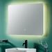 Orren Ellis Bathroom Vanity Led Lighted Mirror, Wood in White | 28 H x 36 W x 1.2 D in | Wayfair F4710A0B12364B5893A4B563A8E0C687