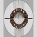 Premius Oval Scroll Decorative One Pair Curtain Tie Back, 7x8 Inches - 7x8 Inches