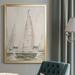 Longshore Tides Sail Scribble I Premium Framed Canvas - Ready To Hang Canvas in Black | 30.5 H x 22.5 W x 1 D in | Wayfair