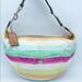 Coach Bags | Coach Watercolor White Pink Blue Hobo Shoulder Bag | Color: Blue/Orange | Size: Os