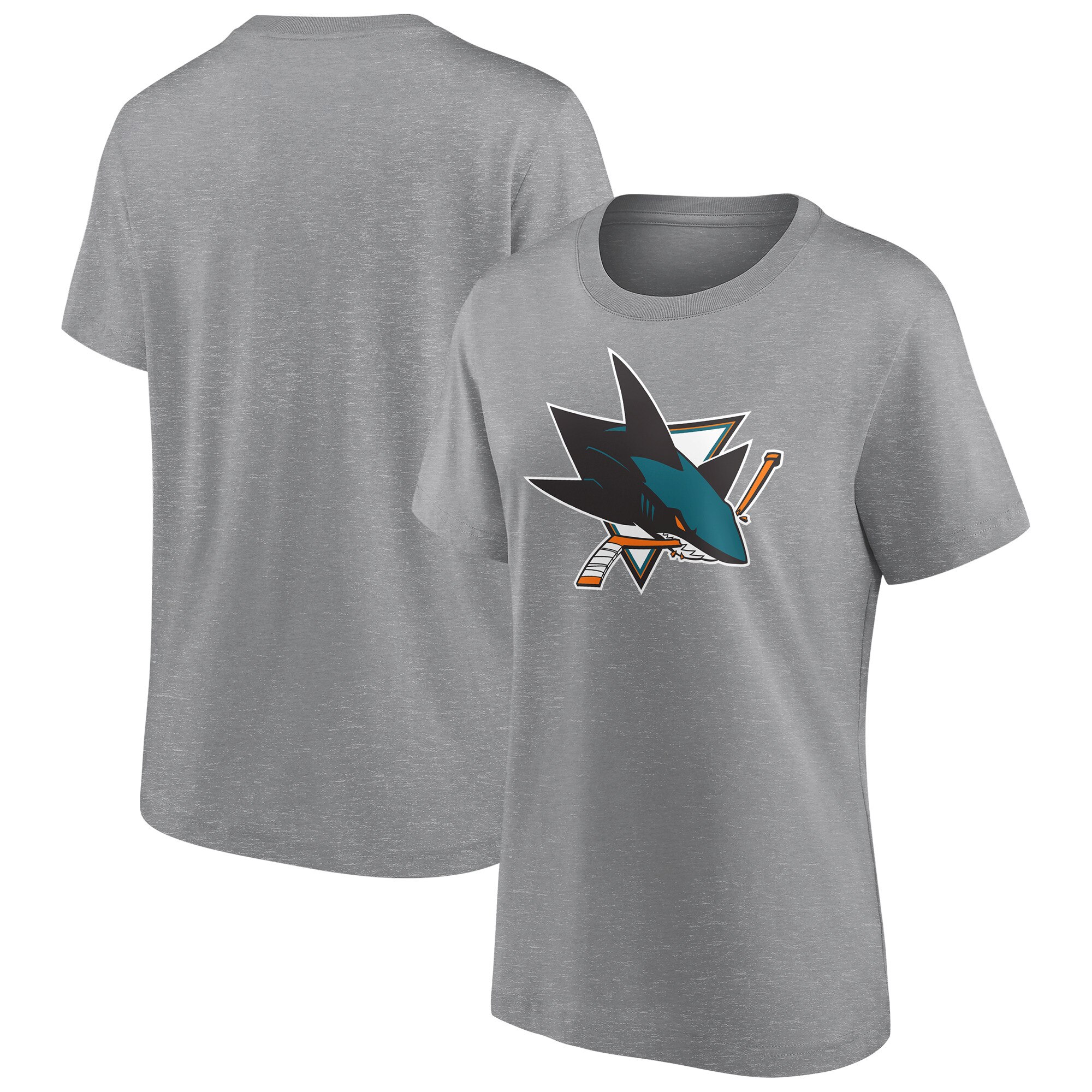 San Jose Sharks Fanatics Branded Primary Logo Graphic T-Shirt – Damen Image
