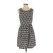 One Clothing Casual Dress - A-Line: Black Aztec or Tribal Print Dresses - Women's Size Small