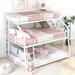 Twin XL/Full XL/Queen Triple Bunk Bed with Full-Length Guardrails