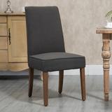 Dining Chairs Set of 2, Kitchen Chairs, Modern Upholstered Fabric Dining Room Chair with Wood Legs