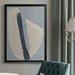 Corrigan Studio® Paper Slice II Premium Framed Canvas - Ready To Hang Canvas in Black/Blue/White | 30.5 H x 22.5 W x 1 D in | Wayfair