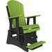 Red Barrel Studio® Outdoor Gliding Polywood Chair Wood in Green/Black | 48.5 H x 30 W x 40.25 D in | Wayfair D8ACDADF8B1047FFA7D706DA07441B7B