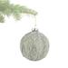 Kelly Clarkson Home Embossed Glitter Ball Ornament Glass in Gray/Green | 4 H x 4 W x 4 D in | Wayfair 222308B1D813403A866E6C25F088786A