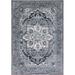 Blue/Gray 111 x 79 x 0.47 in Area Rug - Bungalow Rose Oriental Machine Woven Teal Area Rug Polypropylene | 111 H x 79 W x 0.47 D in | Wayfair