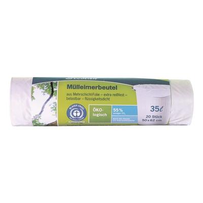 Secolan 20 Müllbeutel 35 L weiß weiß, 50x62 cm