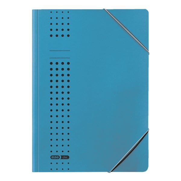 Elba Eckspannermappe A4 »chic« 400010 320 g/m²-Karton blau, 23x32 cm Image