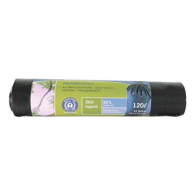 Secolan 10 Müllbeutel 120 L blau aus Recyclingmaterial blau, 70x110 cm