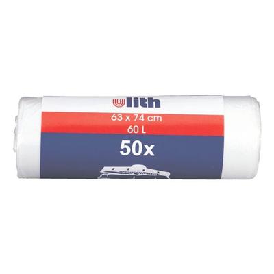 Wbv 50 Müllbeutel 60 L transparent transparent, 63x74 cm