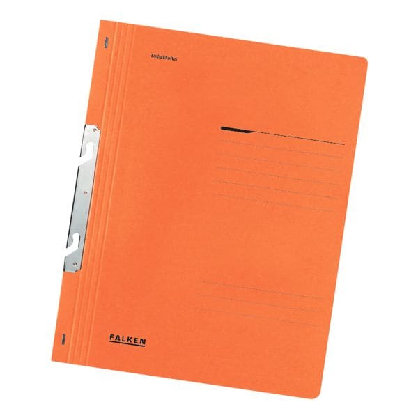 Falken Einhakhefter - ganzer Deckel orange, 23.8x30.5 cm Image