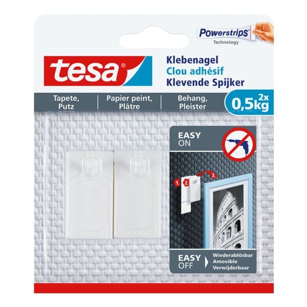 tesa Klebenagel für Tapete und Putz 77772 weiß Image