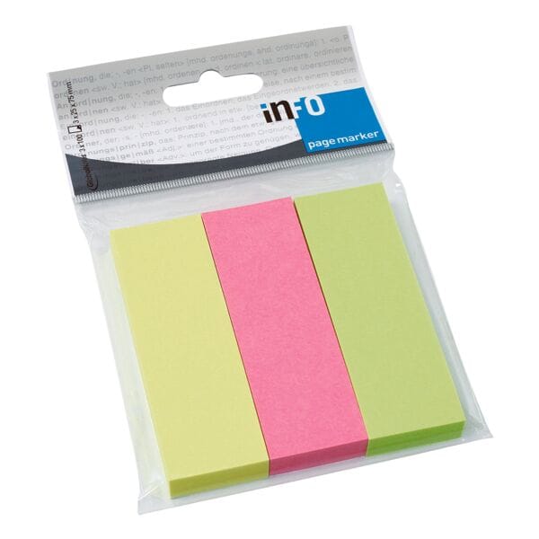 inFo Pagemarker 7,5 x 2,5 cm gelb, 7.5x2.5 cm Image