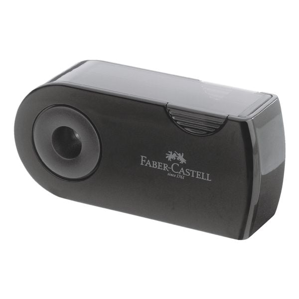 Faber-Castell Doppelanspitzer-Dose schwarz, 3.2x7x2 cm Image