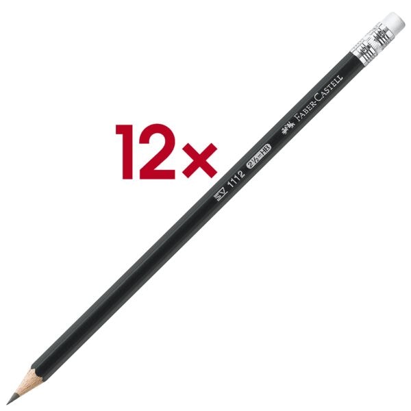 Faber-Castell 12x Bleistift »1112« schwarz Image