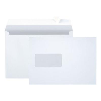 Briefumschläge C5 mit Fenster und Haftklebung - 25 Stück weiß, BONG, 22.9x16.2 cm