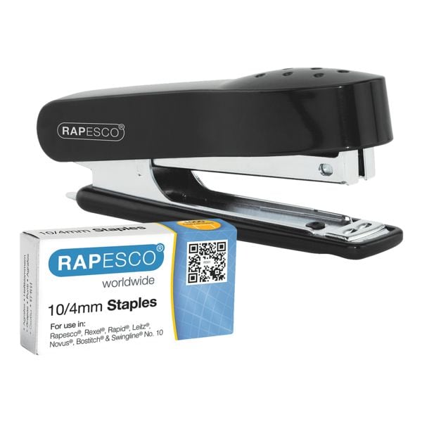 RAPESCO Heftgerät »No. 10 Mini« mit 1000 Heftklammern »10/4 mm« schwarz, 2.4x3.9x5 cm Image