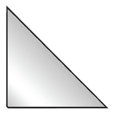 100 Selbstklebende Dreieckstaschen 32x32 mm transparent, Probeco, 3.2x3.2 cm