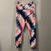 Athleta Pants & Jumpsuits | Athleta Elation Tie Dye 7/8 Tight Coral | Color: Blue/Pink | Size: S