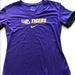 Nike Tops | Nike Lsu Eye Of The Tiger Dri-Fit Purple Short Sleeve Size S | Color: Gold/Purple | Size: S
