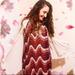 Free People Dresses | Free People Pink Chevron 70s Shapeless Mini Dress | Color: Pink | Size: 6