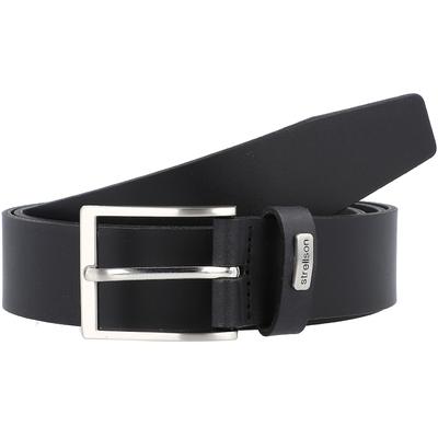 Strellson Gürtel Leder 115 cm Schwarz Herren