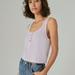 Lucky Brand Waffle Boy Tank - Women's Clothing Tops Tank Top in Fair Orchid, Size L